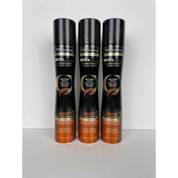 TRESemme Compressed Micro Mist BOOST Hold Level 3 Hair Spray 5.5 oz LOT OF 3 - Picture 1 of 3